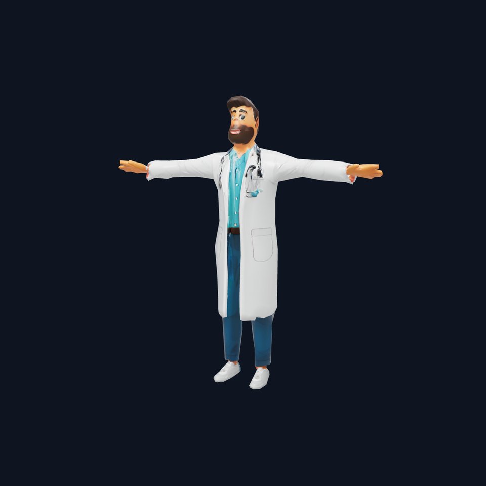 Doctor Character Model Pack  Professional Asset Collection